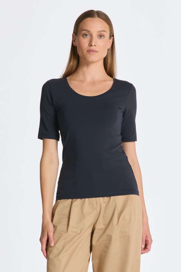 PÓLÓ GANT LIM COT/ELA  COOP NECK TOP EVENING BLUE