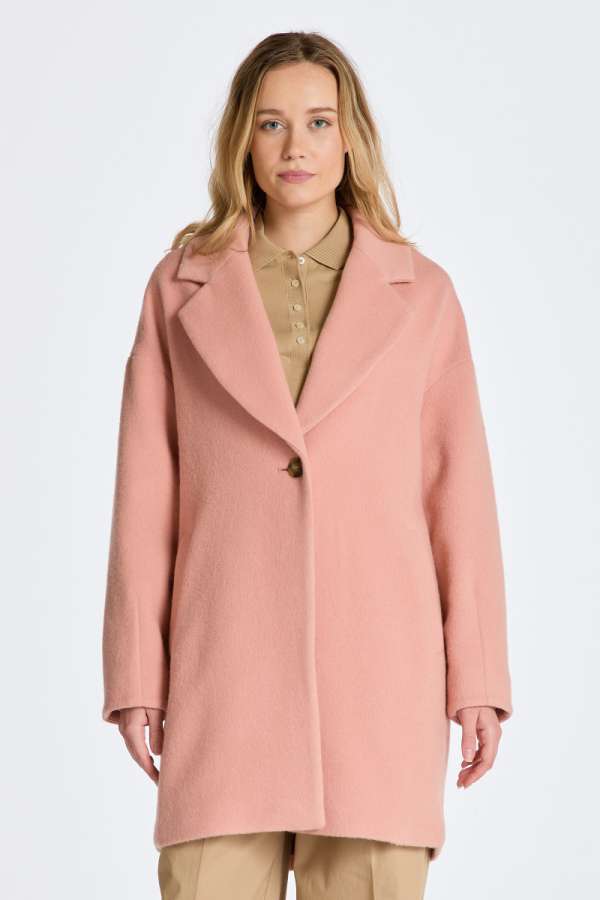 KABÁT GANT COCOON COAT ALMON PINK