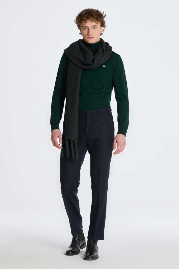 NADRÁG GANT SLIM FLANNEL PANTS EVENING BLUE