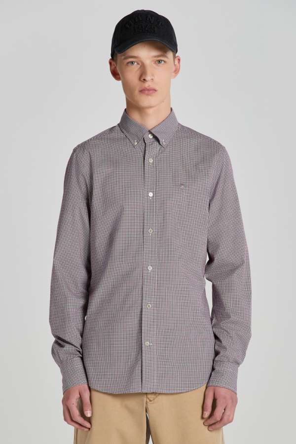 ING GANT LIM POPLIN MICRO CHECK HIRT PLUMPED RED