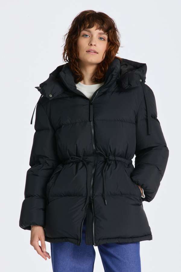 DZSEKI GANT MID ENGTH DOWN JACKET EBONY BACK