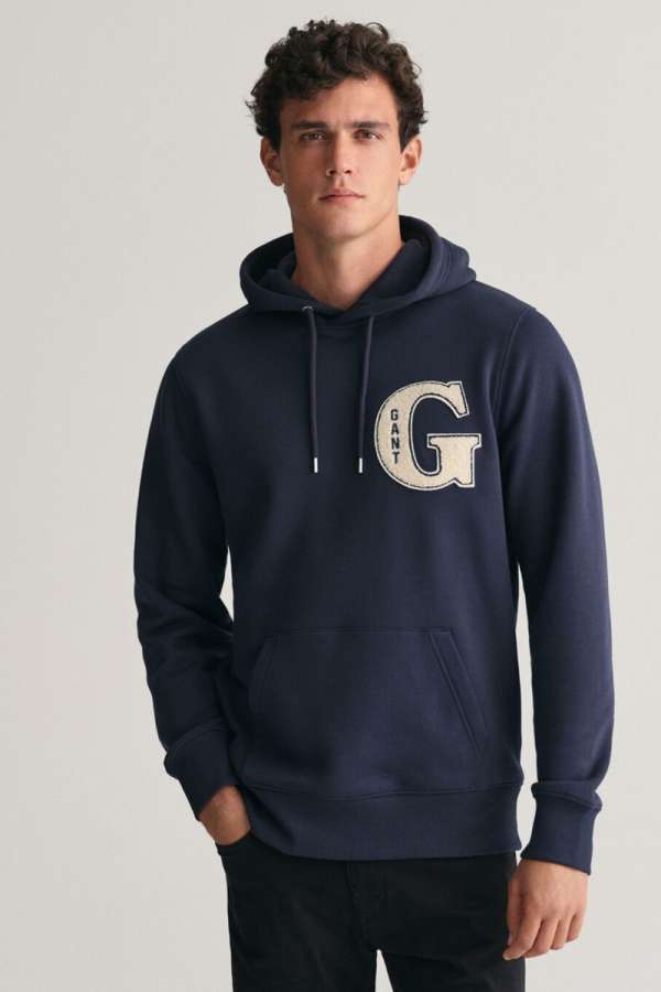 MEEGÍTŐ FESŐ GANT G GRAPHIC HOODIE EVENING BUE