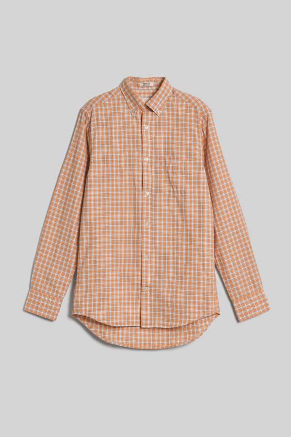 ING GANT REG ARCHIVE OXFORD CHECK SHIRT CORA APRICOT