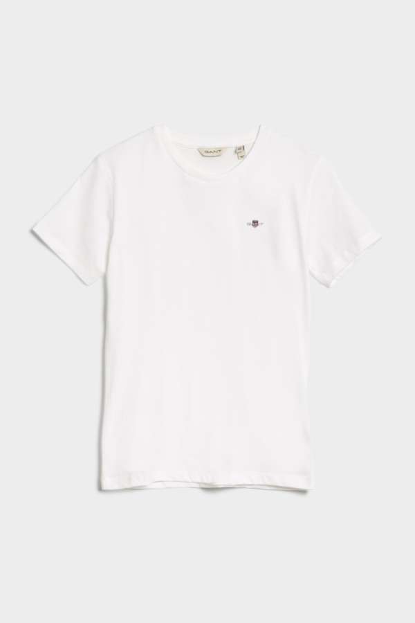 PÓLÓ GANT SHIELD SS T-SHIRT WHITE
