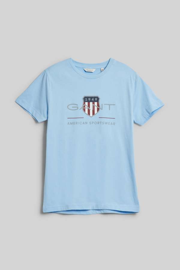 PÓLÓ GANT ARCHIVE SHIELD SS T-SHIRT SHADE BLUE