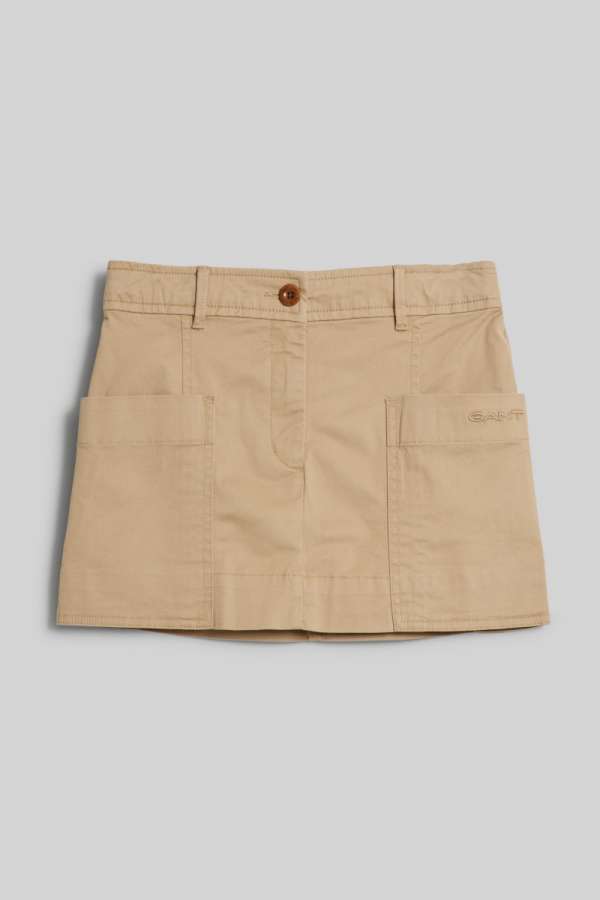 SZOKNYA GANT MINI CHINO SKIRT DARK KHAKI