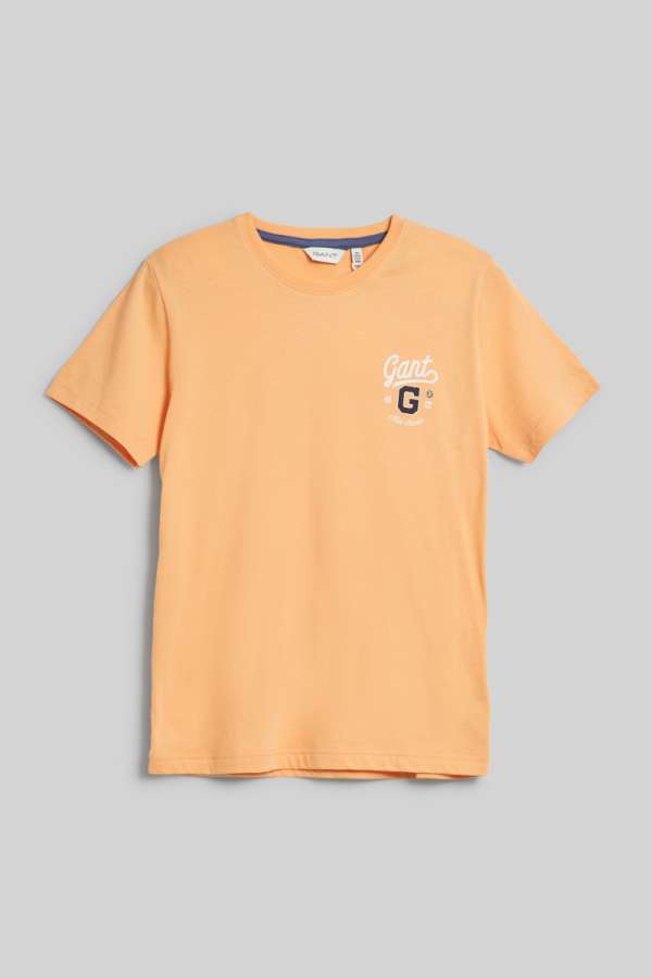 PÓLÓ GANT SS GRAPHIC T-SHIRT CORAL APRICOT