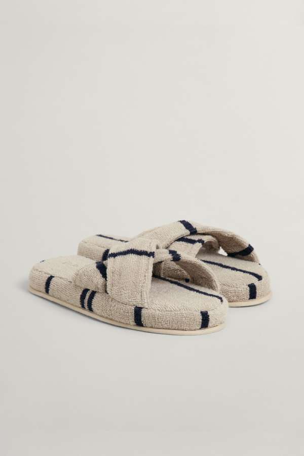 OTTHONI CIPŐ GANT STRIPE CROSS SLIPPERS  PUTTY