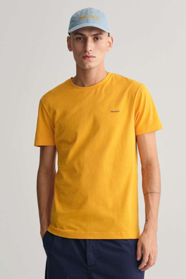 PÓLÓ GANT CONTRAST LOGO SS T-SHIRT EDAL YELLOW
