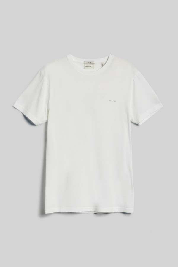 PÓLÓ GANT SLIM MERCERIZED SS T-SHIRT WHITE