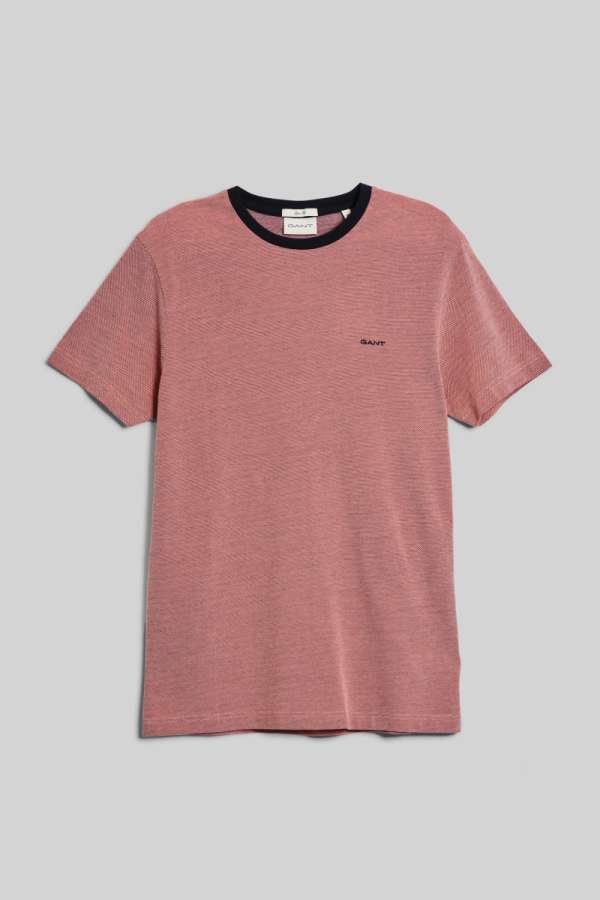 PÓLÓ GANT 4-COL OXFORD LIM  T-HIRT UNET PINK