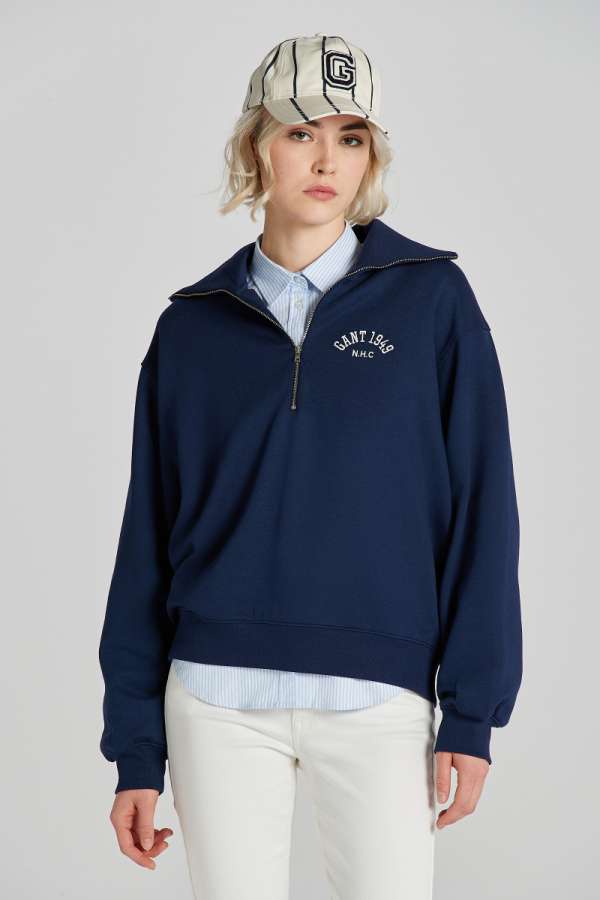 MELEGÍTŐ FELŐ GANT ARCH HALF ZIP WEAT CLAIC BLUE