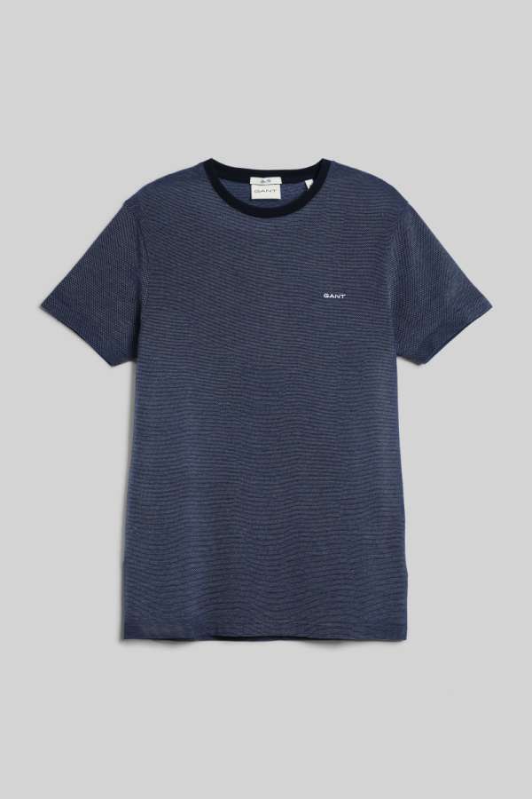 PÓLÓ GANT 4-COL OXFORD SLI SS T-SHIRT PERSIAN BLUE