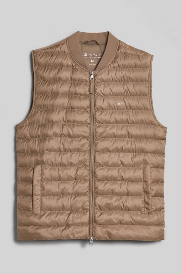 MEÉNY GANT IGHT PADDED BOMBER VEST COD BEIGE