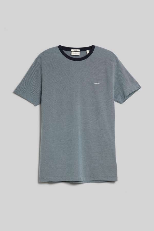 PÓLÓ GANT 4-COL OXFORD SLI SS T-SHIRT DUSTY BLUE SEA