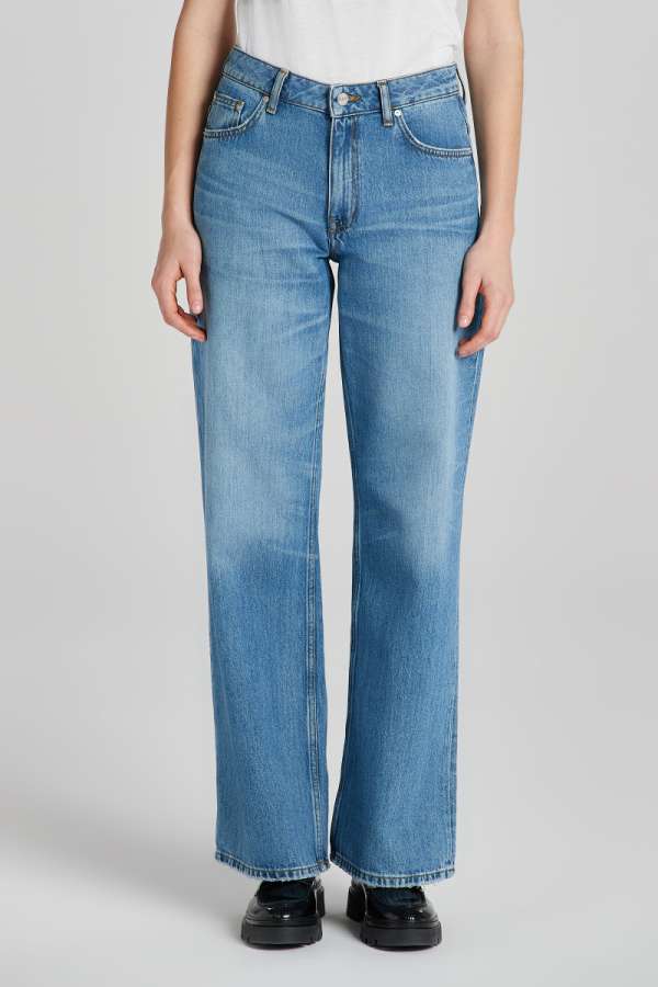 FARMER GANT REL STRETCH JEANS MID BLUE VINTAGE