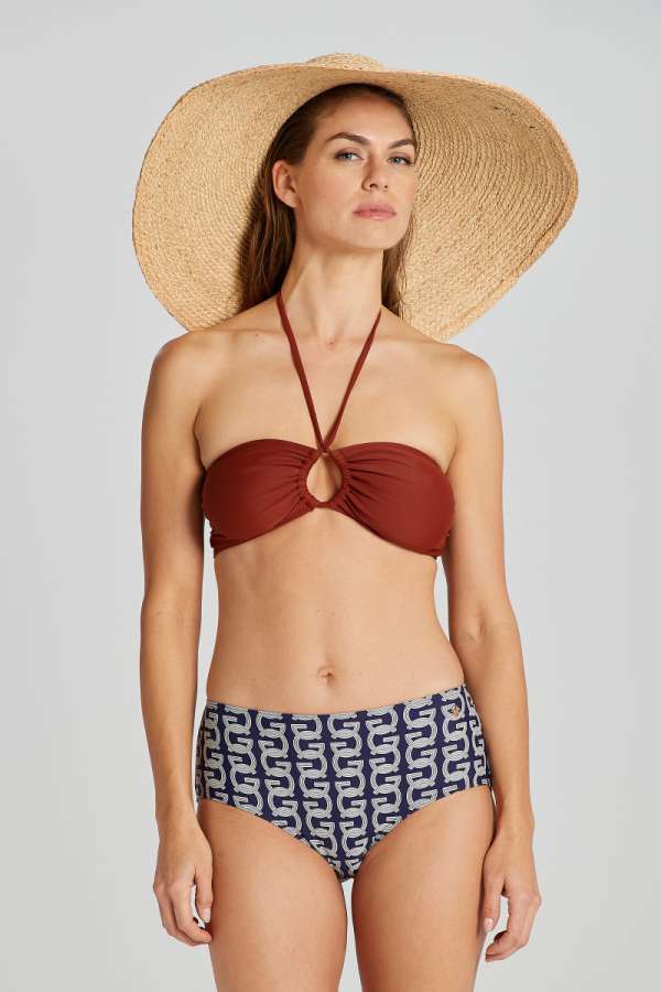 FÜRDŐRUHA GANT BANDEAU FESŐ RÉSZ SYRUP BROWN