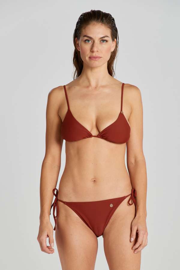 FÜRDŐRUHA GANT TIE SIDE BIKINI ALSÓ RÉSZ SYRUP BROWN