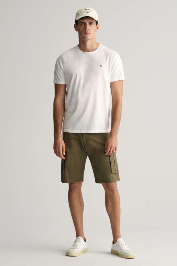 RÖVIDNADRÁG GANT RELAXED TWILL CARGO SHORTS JUNIPER GREEN