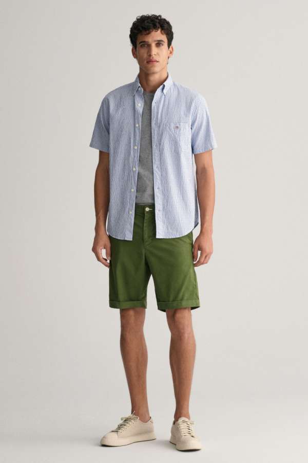 RÖVIDNADRÁG GANT REG SUNFADED SHORTS PINE GREEN