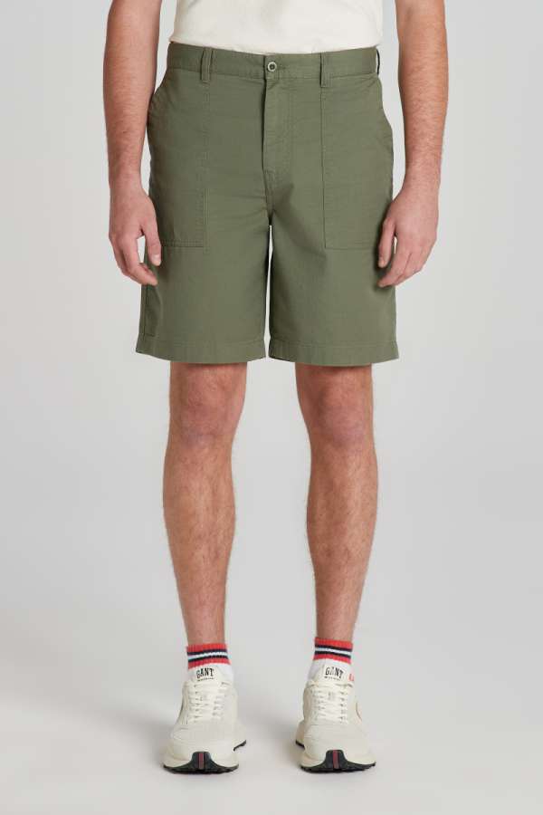 RÖVIDNADRÁG GANT REG COT/LINEN SURPLUS SHORT FOUR LEAF CLOVER