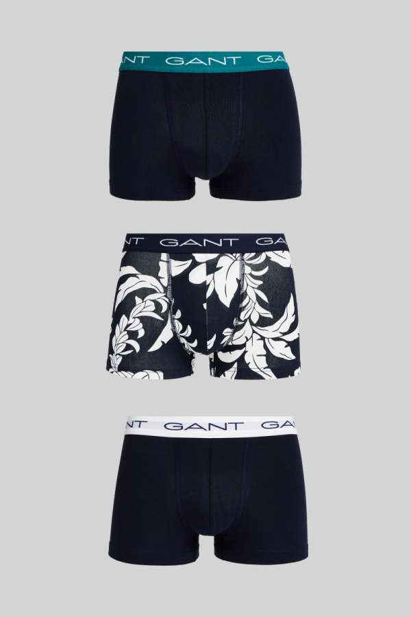 ALÓNEMŰ GANT PALM LEI PRINT TRUNK 3-PACK EVENING BLUE
