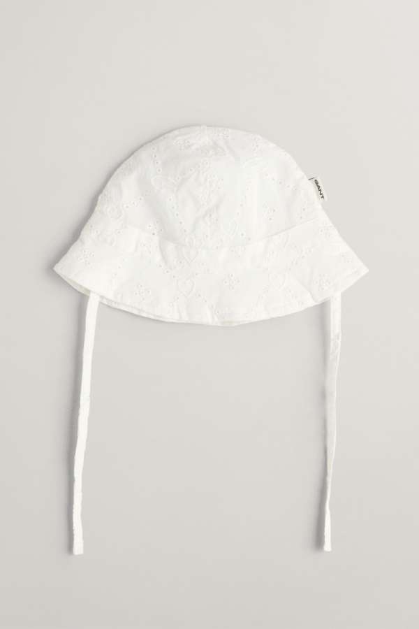 KALAP GANT BRODERIE ANGLAISE SUN HAT WHITE