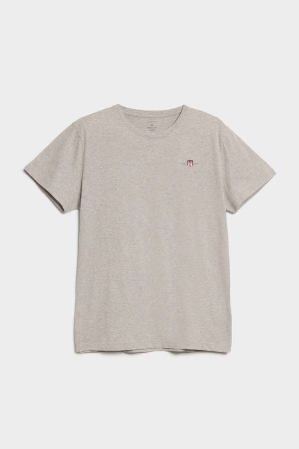 PIZSAA PÓLÓ GANT SHIELD PAJAA T-SHIRT LIGHT GREY ELANGE