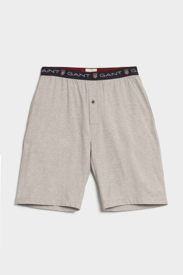 PIZAMA RÖVIDNADRÁG GANT HIELD PAJAMA HORT LIGHT GREY MELANGE