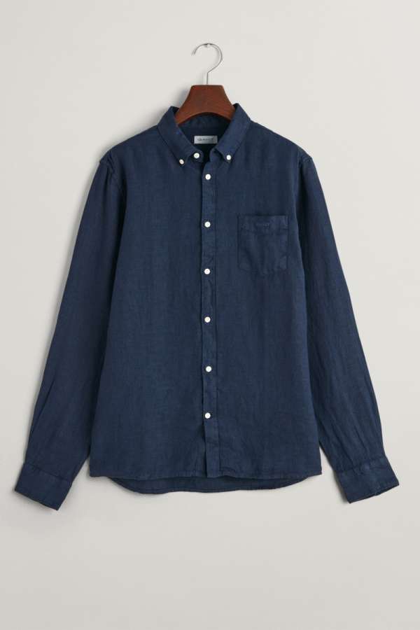 ING GANT REG. LINEN LS BD SHIRT MARINE