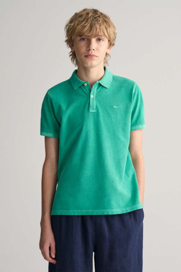 PÓLÓ GANT SUNFADED PIQUE SS RUGGER DEEP POOL