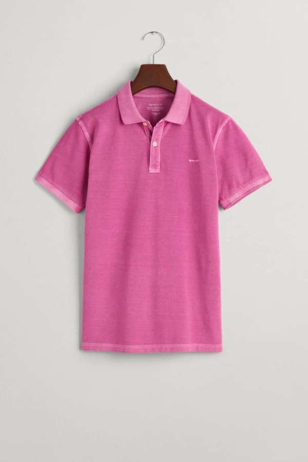 PÓLÓ GANT SUNFADED PIQUE SS RUGGER BOLD VIOLET