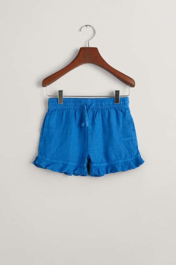 RÖVIDNADRÁG GANT LINEN FRILL SHORTS LAPIS BLUE