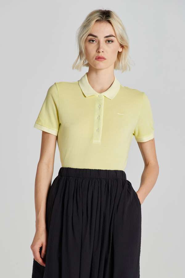 PÓLÓ GANT UNFADED  PIQUE POLO PATEL LIME
