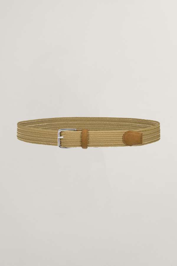 ÖV GANT ELASTIC NATURAL LOOK BELT WHEAT BEIGE
