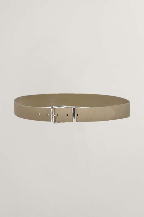 ÖV GANT LOGO SUEDE BELT CONCRETE BEIGE