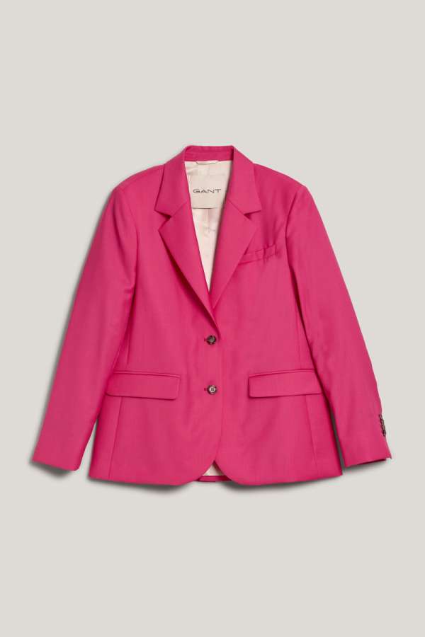 ZAKÓ GANT REG HOPSACK BLAZER PERKY PINK
