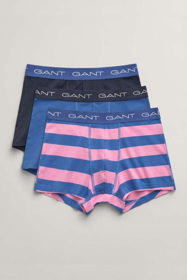 ASÓNEMŰ GANT STRIPE TRUNK 3-PACK RICH BUE