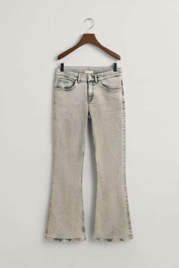 FARMER GANT BOOTCUT JEANS GREY WORN IN