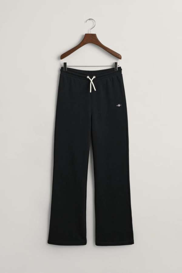 TRÉNINGNADRÁG GANT SHIELD STRAIGHT LEG SWEATPANTS BLACK