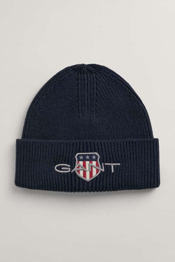 SAPKA 1-6 ÉVES GANT ARCHIVE SHIELD BEANIE EVENING BLUE