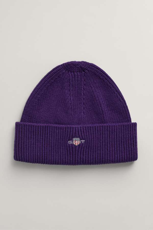 SAPKA 7-16 ÉVES GANT SHIELD COTTON BEANIE PANSY PURPLE