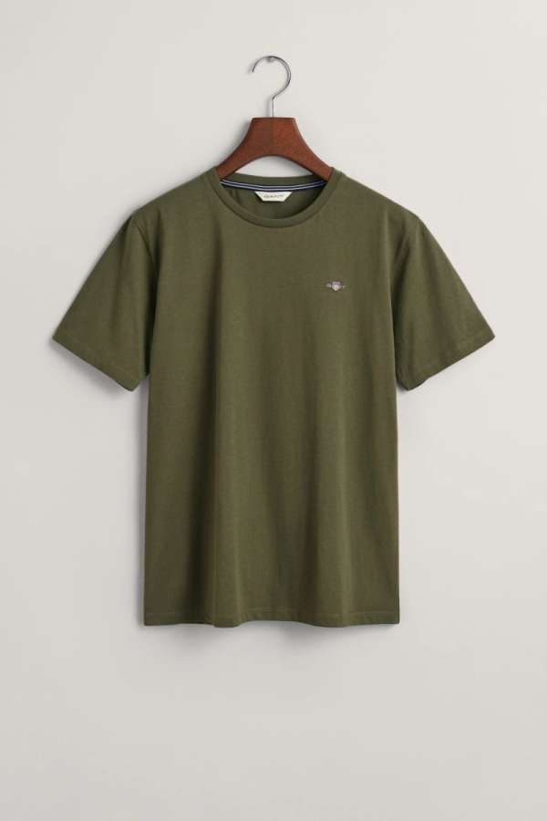 PÓLÓ GANT SHIELD SS T-SHIRT JUNIPER GREEN