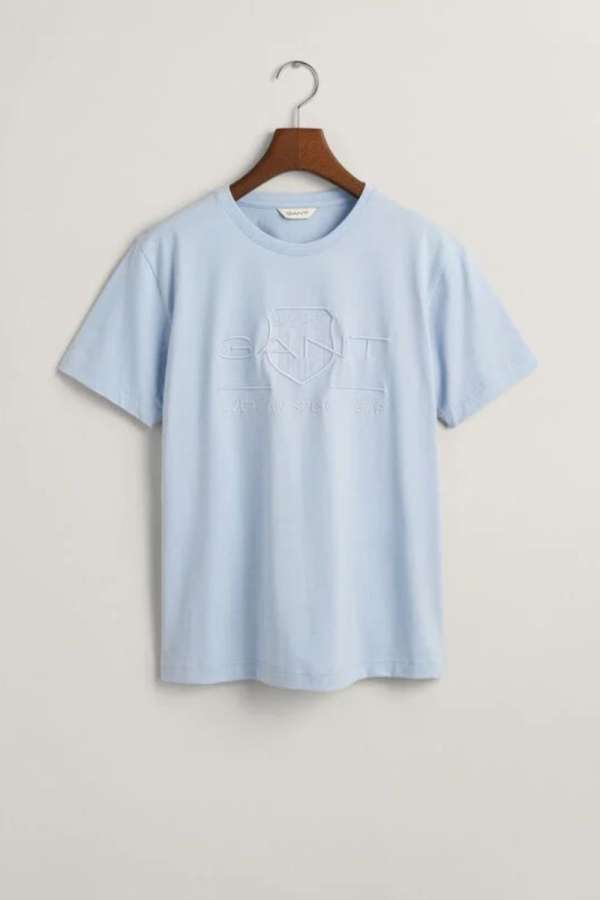 PÓLÓ GANT TONAL AS SS T-SHIRT FRESH BLUE