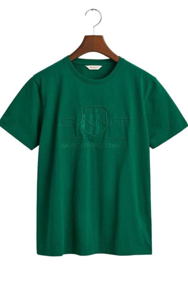 PÓLÓ GANT TONAL AS SS T-SHIRT WILD GREEN