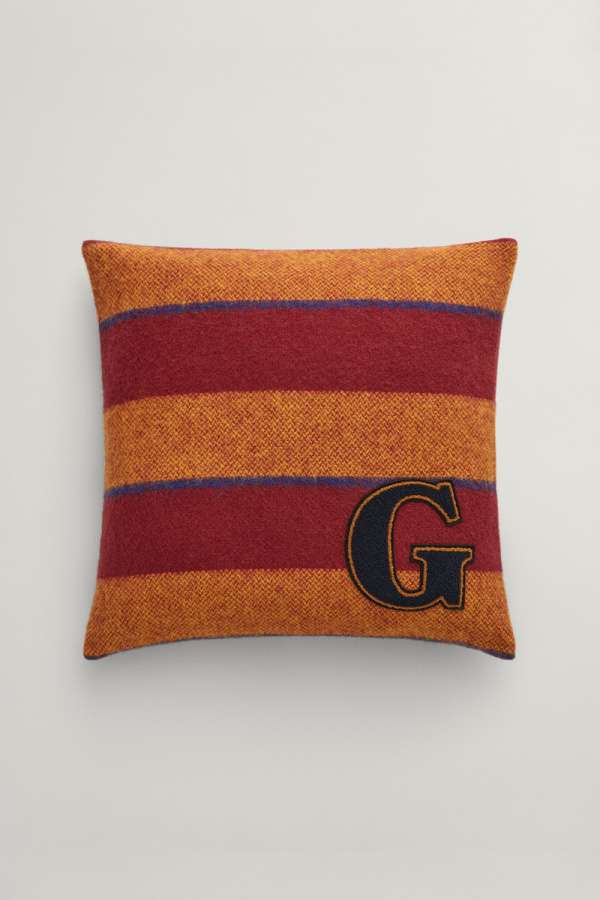 DÍSZPÁRNAHUZAT GANT VARSITY STRIPE CUSHION 50X50 PLUMPED RED