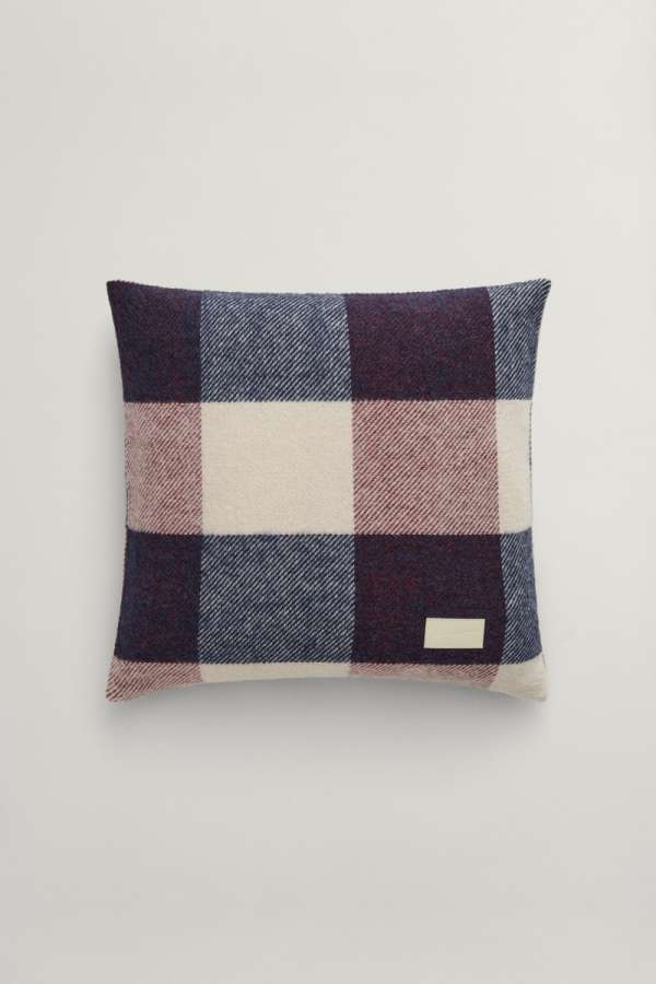 DÍSZPÁRNAHUZAT GANT CHECK CUSHION 50X50 PLUMPED RED