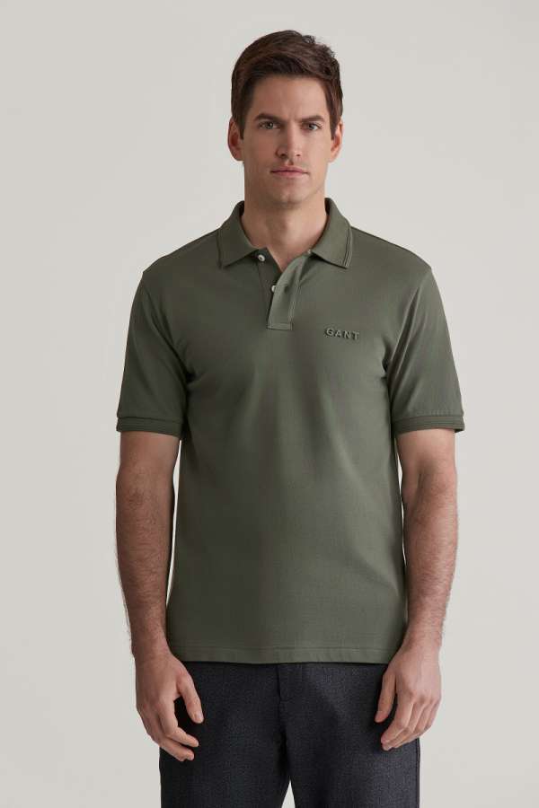 PÓLÓ GANT 3D GRAPHIC POLO DARK EARTHY GREEN