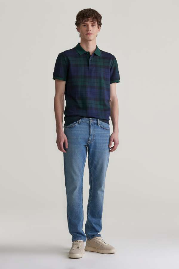 FARMER GANT SLIM JEANS MID BLUE WORN IN
