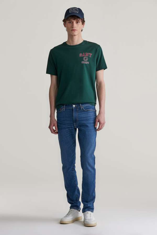 FARMER GANT EXTRA SLIM ACTIVE RECOVER JEANS MID BLUE